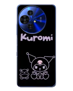 Чехол для TCL 50 NxtPaper с картинкой «Kuromi — черный минимализм» Чехол для TCL 50 NxtPaper с картинкой «Kuromi — черный минимализм»