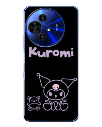 Чехол для TCL 50 NxtPaper с картинкой «Kuromi — черный минимализм» Чехол для TCL 50 NxtPaper с картинкой «Kuromi — черный минимализм»