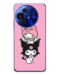 Чехол для TCL 50 NxtPaper с картинкой «My Melody и Kuromi» Чехол для TCL 50 NxtPaper с картинкой «My Melody и Kuromi»