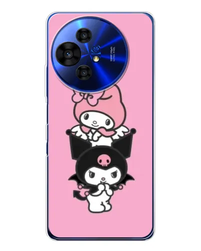 Чехол для TCL 50 NxtPaper с картинкой «My Melody и Kuromi» Чехол для TCL 50 NxtPaper с картинкой «My Melody и Kuromi»