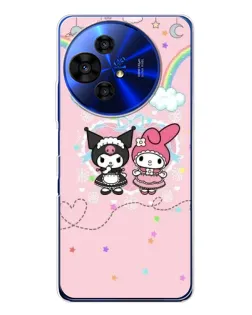 Чехол для TCL 50 NxtPaper с картинкой «My Melody и Kuromi» Чехол для TCL 50 NxtPaper с картинкой «My Melody и Kuromi»