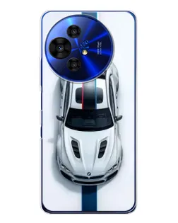 Чехол для TCL 50 NxtPaper с картинкой «Вид сверху — BMW M»