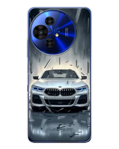Чехол для TCL 50 NxtPaper с картинкой «BMW в свете фар»