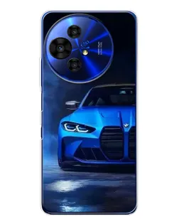 Чехол для TCL 50 NxtPaper с картинкой «Голубая BMW M4»