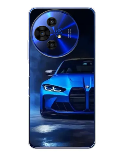 Чехол для TCL 50 NxtPaper с картинкой «Голубая BMW M4»