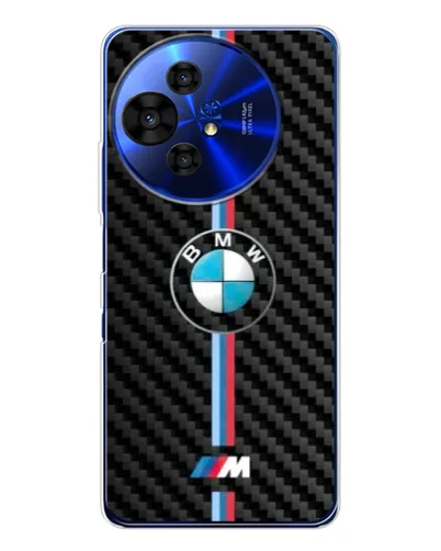 Чехол для TCL 50 NxtPaper с картинкой «Эмблема BMW и карбон»