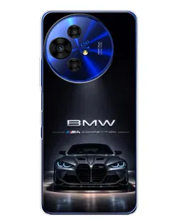 Чехол для TCL 50 NxtPaper с картинкой «BMW сквозь ночной город»