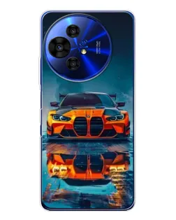 Чехол для TCL 50 NxtPaper с картинкой «BMW — золотая эмблема»