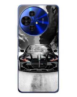 Чехол для TCL 50 NxtPaper с картинкой «BMW — акварельный дрифт»