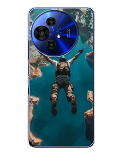 Чехол для TCL 50 NxtPaper с картинкой «PUBG — свободное падение»