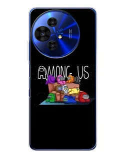 Чехол для TCL 50 NxtPaper с картинкой «Логотип Among Us»