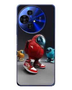 Чехол для TCL 50 NxtPaper с картинкой «Among Us — 3D стиль»