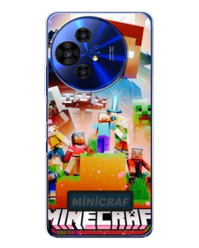 Чехол для TCL 50 NxtPaper с картинкой «Minecraft герои игры»
