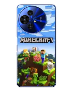 Чехол для TCL 50 NxtPaper с картинкой «Minecraft классический мир» Чехол для TCL 50 NxtPaper с картинкой «Minecraft классический мир»