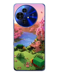 Чехол для TCL 50 NxtPaper с картинкой «Розовое дерево Minecraft» Чехол для TCL 50 NxtPaper с картинкой «Розовое дерево Minecraft»