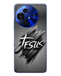 Чехол для TCL 50 NxtPaper с картинкой «Надпись Jesus Graffiti»