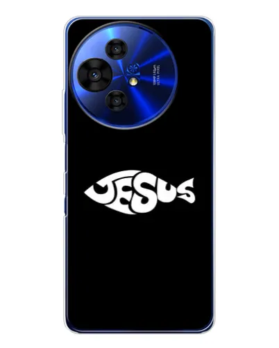 Чехол для TCL 50 NxtPaper с картинкой «Рыба Jesus» Чехол для TCL 50 NxtPaper с картинкой «Рыба Jesus»