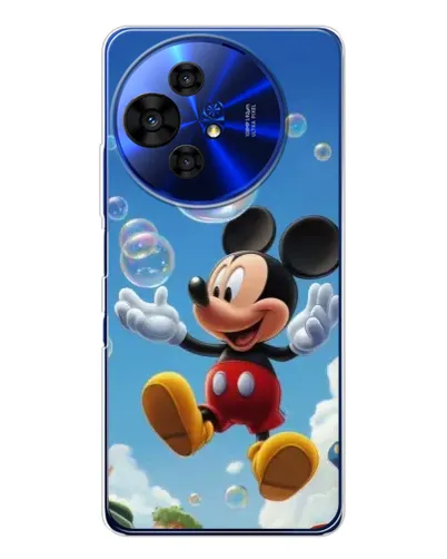 Чехол для TCL 50 NxtPaper с картинкой «Mickey и мыльные пузыри»