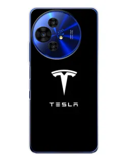 Чехол для TCL 50 NxtPaper с картинкой «Tesla White Logo» Чехол для TCL 50 NxtPaper с картинкой «Tesla White Logo»
