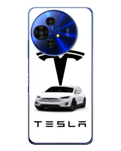 Чехол для TCL 50 NxtPaper с картинкой «Tesla White Style» Чехол для TCL 50 NxtPaper с картинкой «Tesla White Style»