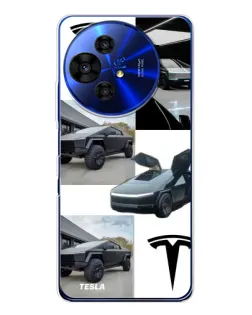 Чехол для TCL 50 NxtPaper с картинкой «Коллаж Cybertruck Tesla» Чехол для TCL 50 NxtPaper с картинкой «Коллаж Cybertruck Tesla»