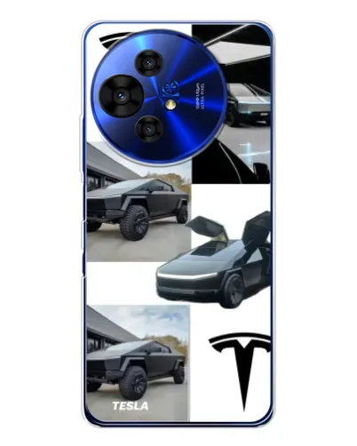 Чехол для TCL 50 NxtPaper с картинкой «Коллаж Cybertruck Tesla» Чехол для TCL 50 NxtPaper с картинкой «Коллаж Cybertruck Tesla»