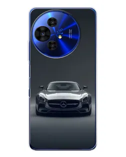 Чехол для TCL 50 NxtPaper с картинкой «Mercedes на черном»