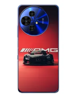 Чехол для TCL 50 NxtPaper с картинкой «Mercedes AMG — красная линия»