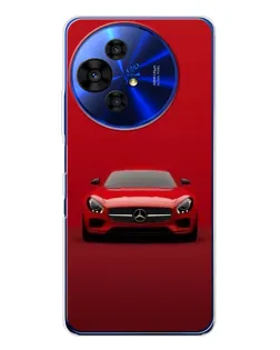 Чехол для TCL 50 NxtPaper с картинкой «Красный Mercedes AMG»