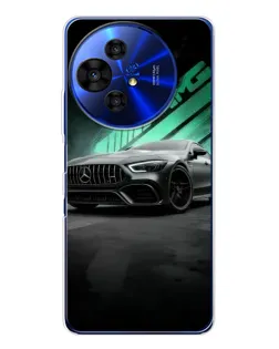 Чехол для TCL 50 NxtPaper с картинкой «Темный Mercedes AMG»