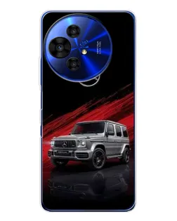 Чехол для TCL 50 NxtPaper с картинкой «Mercedes G-Class красный»