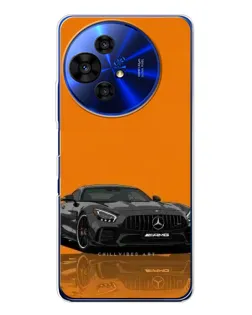 Чехол для TCL 50 NxtPaper с картинкой «Оранжевый Mercedes AMG»