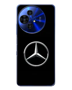 Чехол для TCL 50 NxtPaper с картинкой «Mercedes классический лого»