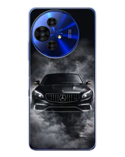 Чехол для TCL 50 NxtPaper с картинкой «Mercedes в дыму»