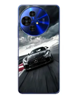 Чехол для TCL 50 NxtPaper с картинкой «Гоночный Mercedes AMG»
