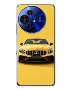 Чехол для TCL 50 NxtPaper с картинкой «Желтый Mercedes GT»