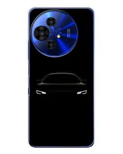 Чехол для TCL 50 NxtPaper с картинкой «Взгляд Audi в темноте»