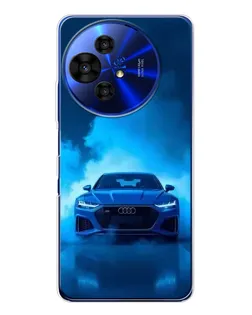 Чехол для TCL 50 NxtPaper с картинкой «Audi — голубая энергия»