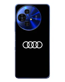 Чехол для TCL 50 NxtPaper с картинкой «Audi White Logo»
