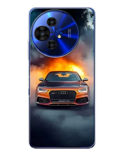Чехол для TCL 50 NxtPaper с картинкой «Audi в огненном дыму» Чехол для TCL 50 NxtPaper с картинкой «Audi в огненном дыму»