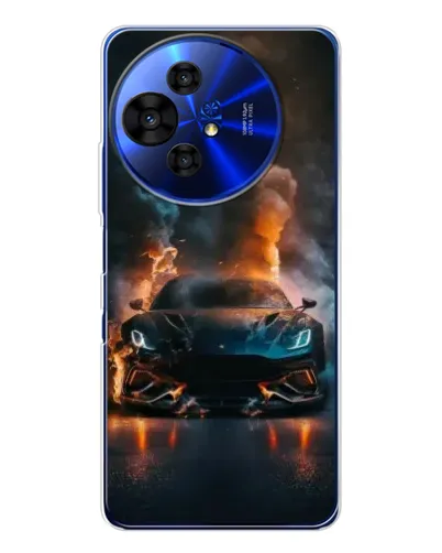 Чехол для TCL 50 NxtPaper с картинкой «Lamborghini дымная эстетика»