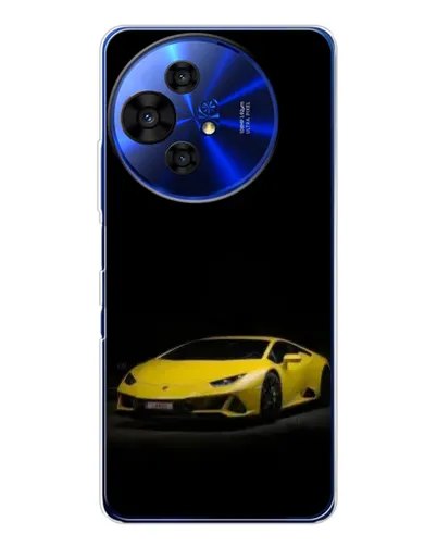 Чехол для TCL 50 NxtPaper с картинкой «Lamborghini желтый акцент»