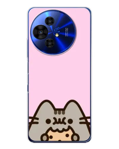 Чехол для TCL 50 NxtPaper с картинкой «Pusheen и печенье»