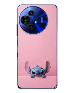 Чехол для TCL 50 NxtPaper с картинкой «Stitch выглядывает»