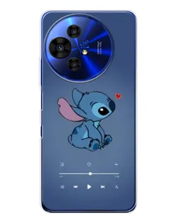 Чехол для TCL 50 NxtPaper с картинкой «Музыкальный Stitch»