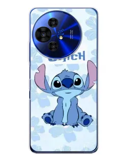 Чехол для TCL 50 NxtPaper с картинкой «Stitch среди цветов»