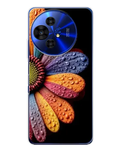 Чехол для TCL 50 NxtPaper с картинкой «Радужный цветок»