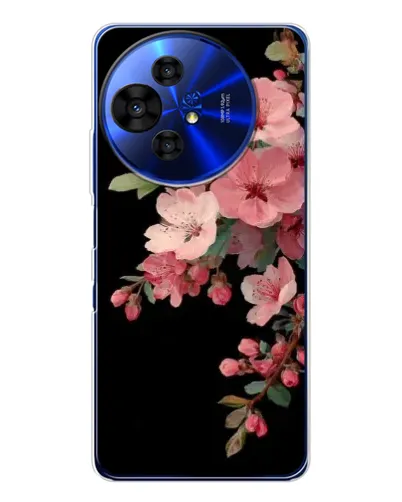 Чехол для TCL 50 NxtPaper с картинкой «Розовая ветка сакуры»