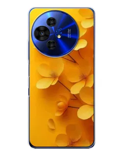 Чехол для TCL 50 NxtPaper с картинкой «Золотые лепестки»