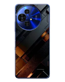 Чехол для TCL 50 NxtPaper с картинкой «Черные геометрические блоки»